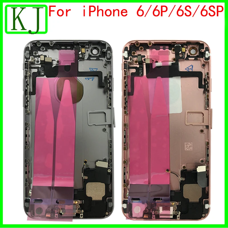 Back Housing For iPhone 6 6S Plus Battery Cover Door Middle Frame Chassis Metal Housing Assembly with Flex Cable For 6P 6SP
Back Housing For iPhone 6 6S Plus Battery Cover Door Middle Frame Chassis Metal Housing Assembly with Flex Cable For 6P 6SP