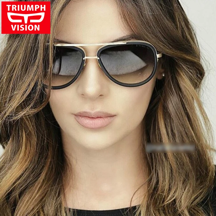 TRIUMPH VISION Luxury Brand Female Sunglasses Ladies Pilot Driving Sun Glasses For Women Designer Lunette Cool Oculos Shades
TRIUMPH VISION Luxury Brand Female Sunglasses Ladies Pilot Driving Sun Glasses For Women Designer Lunette Cool Oculos Shades
