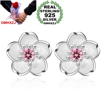 OMHXZJ Wholesale Sweet Lovely Fashion Star Woman Girl Wedding Pink Purple Cherry Flower 925 Sterling Silver Stud Earrings YS390
OMHXZJ Wholesale Sweet Lovely Fashion Star Woman Girl Wedding Pink Purple Cherry Flower 925 Sterling Silver Stud Earrings YS390