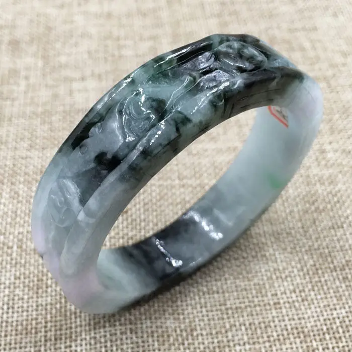 FREE SHIPPING>>>@@ 59mm Vintage Chinese Hand-carved Black Green Jadeite Jade Bracelet Bangle 747 NEW
FREE SHIPPING>>>@@ 59mm Vintage Chinese Hand-carved Black Green Jadeite Jade Bracelet Bangle 747 NEW