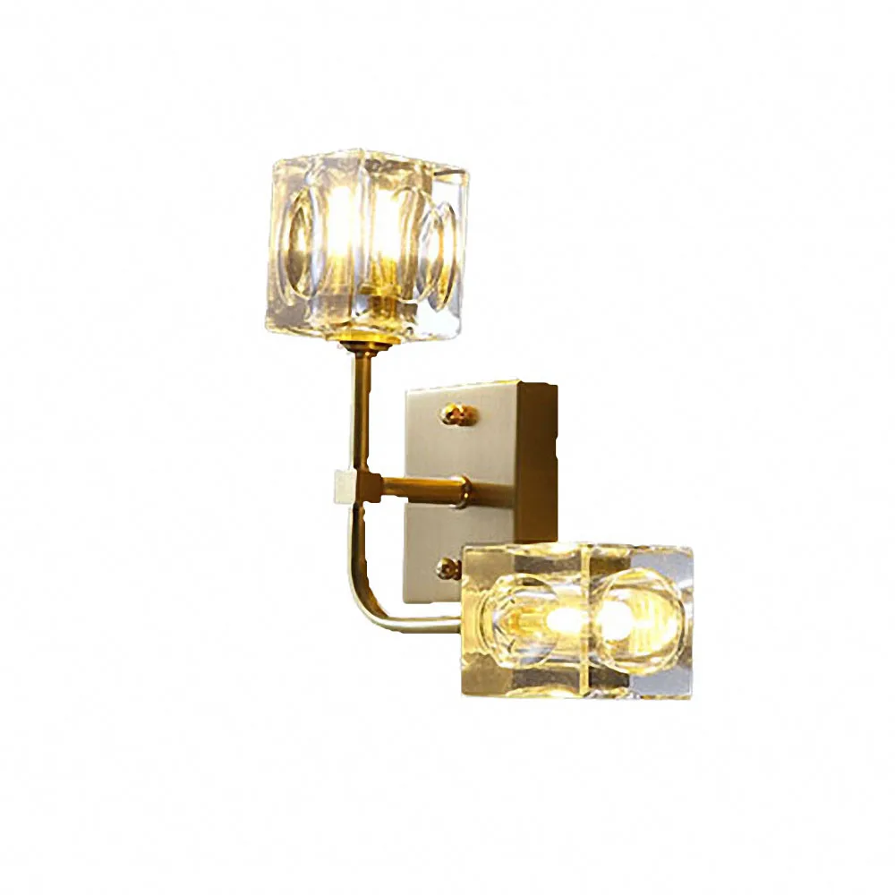 Фото Gewu Copper Modern Style Square G9 Bulb Wall Lamps 336 Suitable for Bedroom Living Room Study | Лампы и освещение