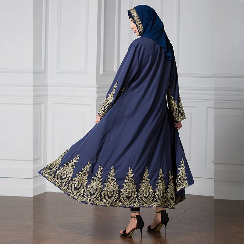 Muslim Women Belt Cardigan Embroidery Abaya Muslim Prayer Clothing Long Sleeve Spring Summer Fall Arabic Djellaba 1495
Muslim Women Belt Cardigan Embroidery Abaya Muslim Prayer Clothing Long Sleeve Spring Summer Fall Arabic Djellaba 1495