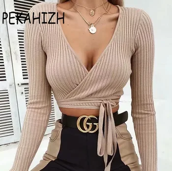 Autumn new V-neck sweater long-sleeved knit bottoming sweater women Cross strap sweater women
Autumn new V-neck sweater long-sleeved knit bottoming sweater women Cross strap sweater women