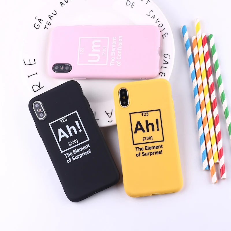 Element Surprise Confusion Men Slogan Cute Soft Silicone Candy Case Coque For iPhone 11 Pro 6 6S 5 8 8Plus X XR XS Max 7 7Plus
Element Surprise Confusion Men Slogan Cute Soft Silicone Candy Case Coque For iPhone 11 Pro 6 6S 5 8 8Plus X XR XS Max 7 7Plus