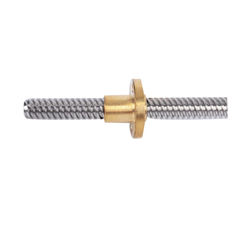 304 stainless steel T14 screw length 400mm pitch 3mm lead 3mm trapezoidal spindle screw with nut
304 stainless steel T14 screw length 400mm pitch 3mm lead 3mm trapezoidal spindle screw with nut