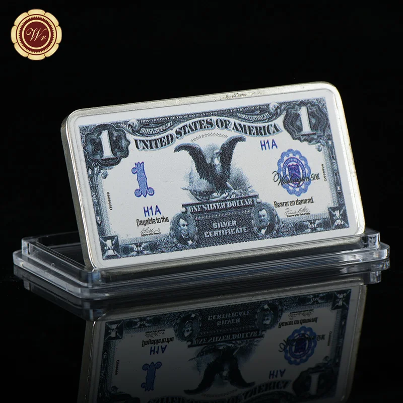 WR 1899 Year One Dollar Silver Bank Note Silver Bar Gift Items for Men Commemorative Metal Bars Art Ornament for Collection
WR 1899 Year One Dollar Silver Bank Note Silver Bar Gift Items for Men Commemorative Metal Bars Art Ornament for Collection