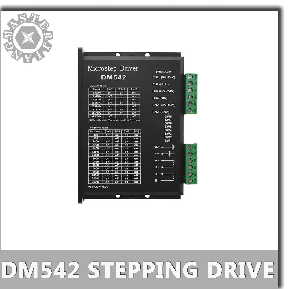 DM542 DSP digital Stepper Motor Driver For 57/86 Series 2-phase Digital Stepper Motor Driver Linear Guide Rails Accessory.
DM542 DSP digital Stepper Motor Driver For 57/86 Series 2-phase Digital Stepper Motor Driver Linear Guide Rails Accessory.