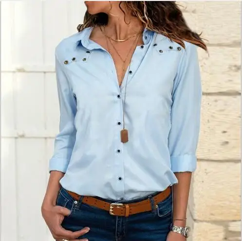 Women Chiffon Blouses 2018 Autumn Women Solid Shirts Outwear Long Sleeve Turn Down Collar Tops Women Casual Fashion Tops FR1070
Women Chiffon Blouses 2018 Autumn Women Solid Shirts Outwear Long Sleeve Turn Down Collar Tops Women Casual Fashion Tops FR1070
