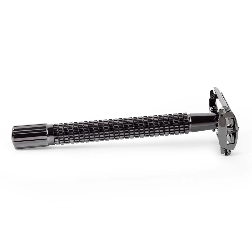 Qshave Double Edge Safety Razor Classic Safety Razor Black color Long Handle Butterfly Open, 1 Handle & 5 blades
Qshave Double Edge Safety Razor Classic Safety Razor Black color Long Handle Butterfly Open, 1 Handle & 5 blades