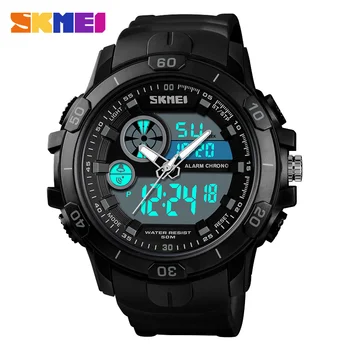Watches Men Dual Display Analog Digital LED Electronic Quartz Sports Watches Waterproof Military relogio masculino SKMEI 2018
Watches Men Dual Display Analog Digital LED Electronic Quartz Sports Watches Waterproof Military relogio masculino SKMEI 2018