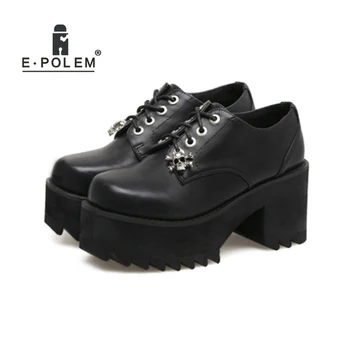 2018 Fashion Skull Decoration Punk High-Heeled Shoes Harajuku College Rough Heel Shoes British Retro Lace Up Boots
2018 Fashion Skull Decoration Punk High-Heeled Shoes Harajuku College Rough Heel Shoes British Retro Lace Up Boots