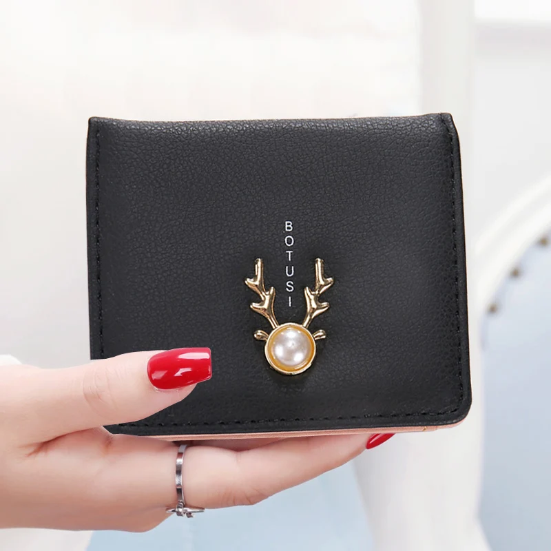 Women Wallets Short Lady Purses ID Cards Holder Fold Solid Cute Deer Purse PU Leather Money Bags Woman Wallet Girls Burse Pocket
Women Wallets Short Lady Purses ID Cards Holder Fold Solid Cute Deer Purse PU Leather Money Bags Woman Wallet Girls Burse Pocket