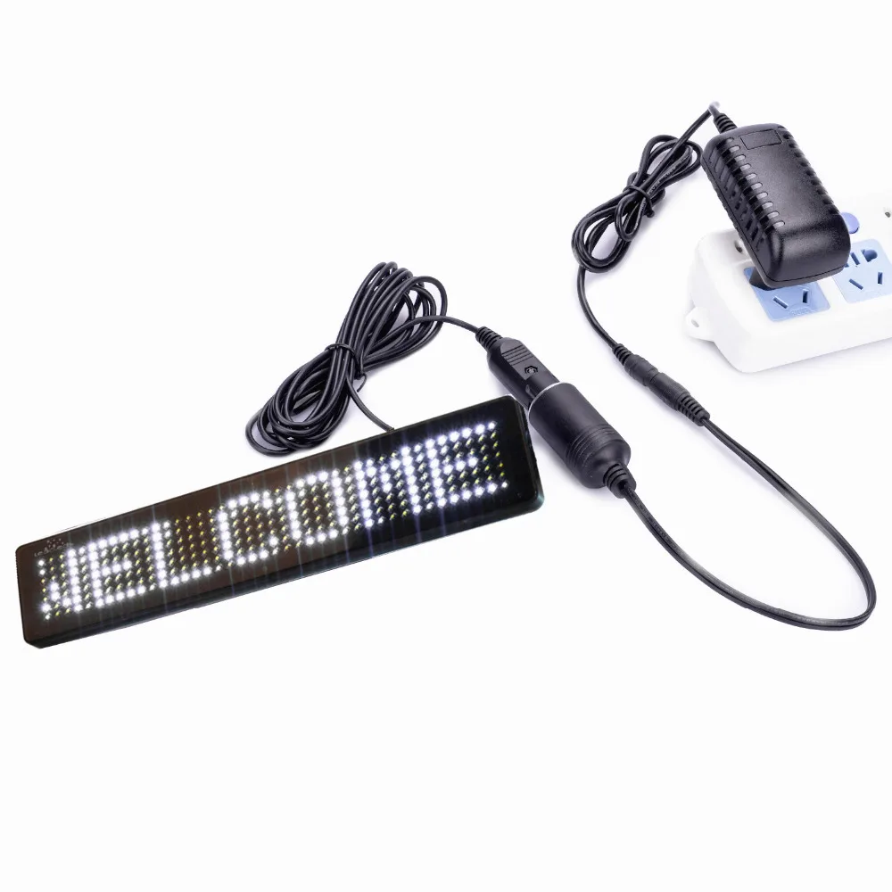 DIY white AC 100 - 240V voltage store output: DC12V Remote Control LED Car display Board
DIY white AC 100 - 240V voltage store output: DC12V Remote Control LED Car display Board