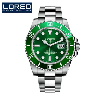 LOREO Mens Watches Top Brand Luxury Diver 200M Automatic Mechanical Watch Army Milan Sapphire Luminous relogio masculino 2018
LOREO Mens Watches Top Brand Luxury Diver 200M Automatic Mechanical Watch Army Milan Sapphire Luminous relogio masculino 2018