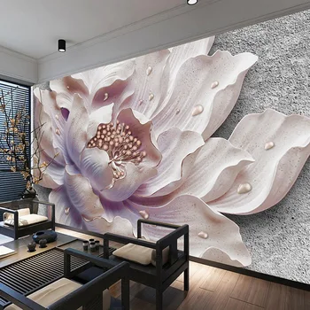 Custom Mural Wallpaper 3D Stereoscopic Relief Peony Jewelry Flower Wall Painting Study Bedroom Living Room Decor Photo Wallpaper
Custom Mural Wallpaper 3D Stereoscopic Relief Peony Jewelry Flower Wall Painting Study Bedroom Living Room Decor Photo Wallpaper