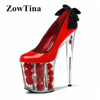 Women Platform Dress Pumps Transparent 20cm High Heels Party Shoes Flower Clear Heels Stilettos Ladies Shoes Party Prom Pumps
Women Platform Dress Pumps Transparent 20cm High Heels Party Shoes Flower Clear Heels Stilettos Ladies Shoes Party Prom Pumps
