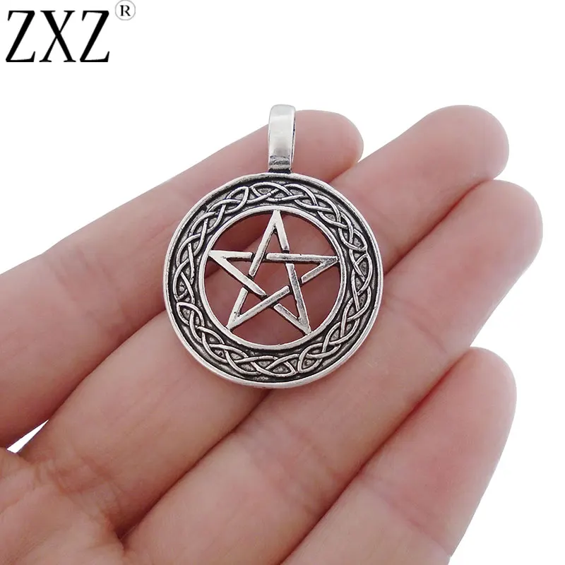 ZXZ 5pcs Pentagram Pentacle Celtics Knot Charms Pendants for Jewelry Making Findings 38x28mm
ZXZ 5pcs Pentagram Pentacle Celtics Knot Charms Pendants for Jewelry Making Findings 38x28mm