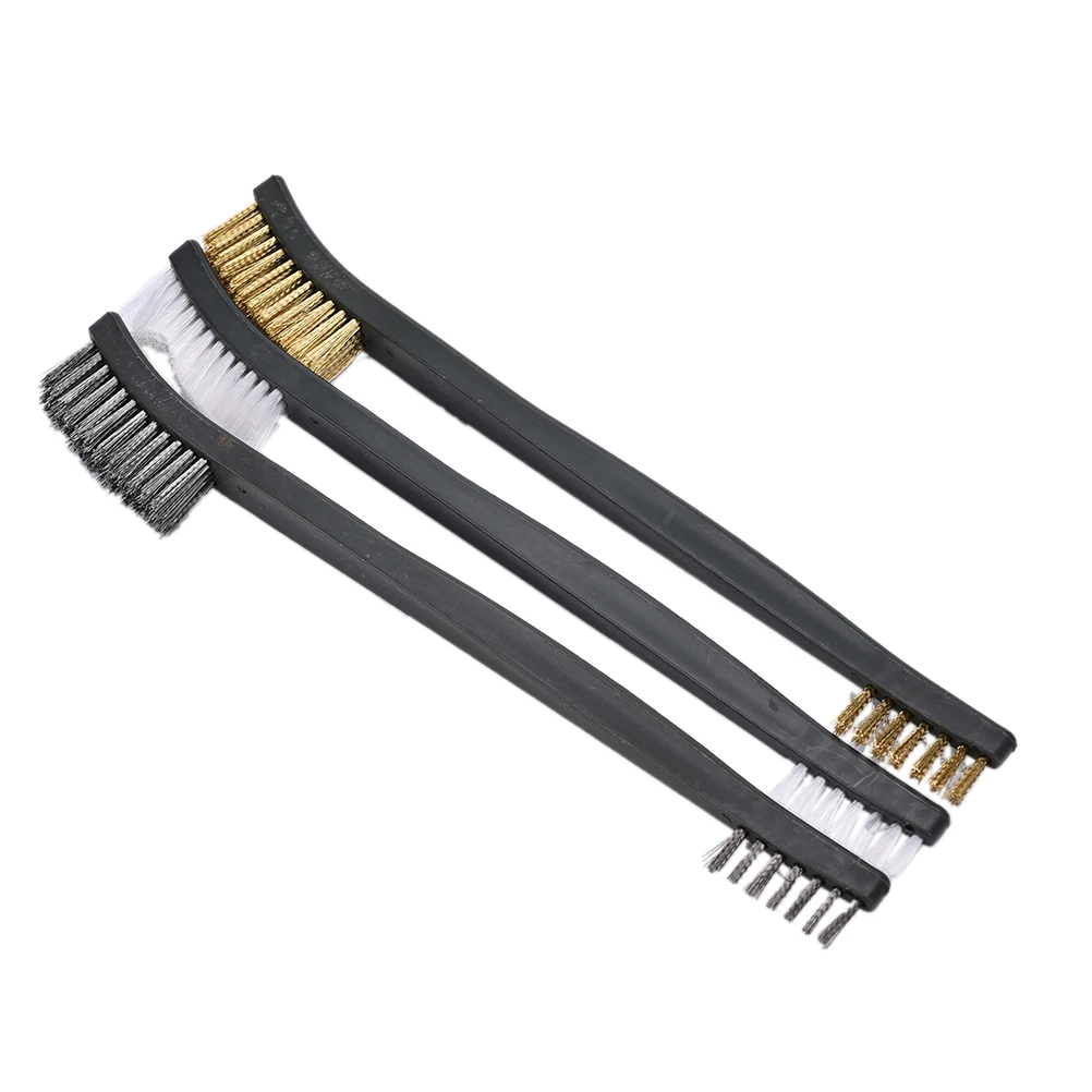 3Pcs/Set 17Cm Steel Wire Brush Nylon Brass Wire Brush Suitable For Cleaning Tools Dust Drill Brush Grinder
3Pcs/Set 17Cm Steel Wire Brush Nylon Brass Wire Brush Suitable For Cleaning Tools Dust Drill Brush Grinder
