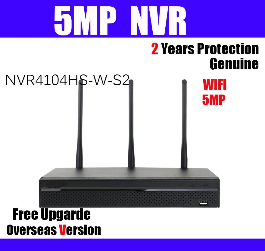 

5mp 4ch wifi NVR NVR4104HS-W-S2 wireless 4 Channel Smart Mini ONVIF WI-FI for cctv web CAM ip camera Network Video Recorder