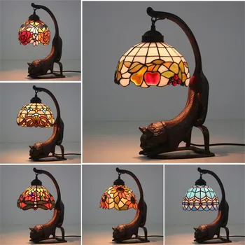 Vintage Exotic Handmade Cat Base Glass Tiffany Table Lamp for Foyer Bed Room Bar Apartment Glass Reading Light H 40cm 1065
Vintage Exotic Handmade Cat Base Glass Tiffany Table Lamp for Foyer Bed Room Bar Apartment Glass Reading Light H 40cm 1065