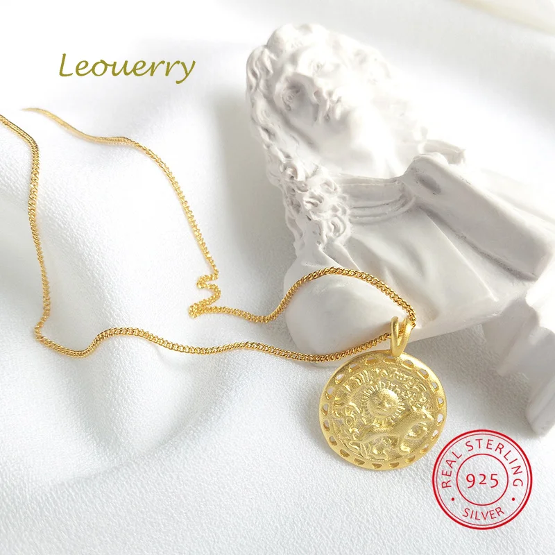 Leouerry 925 Sterling Silver Sun&dog Pendant Necklace Women Animal Gold Coin Clavicular Chain Necklace Charms Jewelry Bijoux
Leouerry 925 Sterling Silver Sun&dog Pendant Necklace Women Animal Gold Coin Clavicular Chain Necklace Charms Jewelry Bijoux
