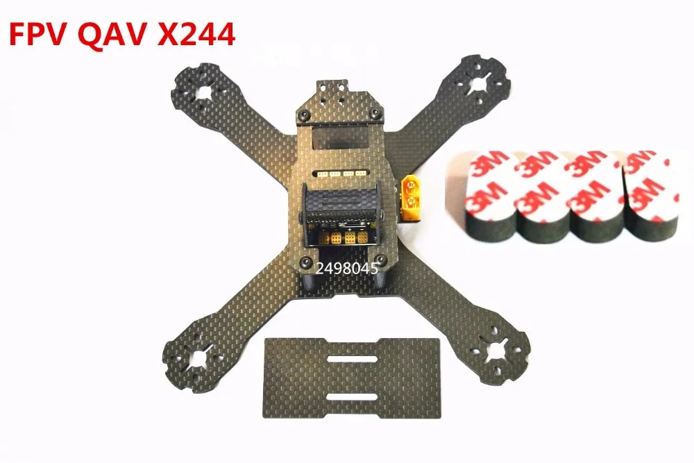 Newest DIY Mini Drone FPV QAV-X244mm Cross Racing Quadcopter With3/4mm Arms for QAV-250 Carbon Fiber QAV-R 220
Newest DIY Mini Drone FPV QAV-X244mm Cross Racing Quadcopter With3/4mm Arms for QAV-250 Carbon Fiber QAV-R 220