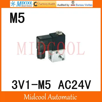 3V1-M5 Pneumatic solenoid valve AC24V port M5 three position two way valve control valve
3V1-M5 Pneumatic solenoid valve AC24V port M5 three position two way valve control valve