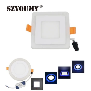SZYOUMY LED Downlight Panel Light 6W 9W 18W 24W 3 Model Round Square Dual Color AC85-265V white Blue color Indoor Lighting Bulb
SZYOUMY LED Downlight Panel Light 6W 9W 18W 24W 3 Model Round Square Dual Color AC85-265V white Blue color Indoor Lighting Bulb