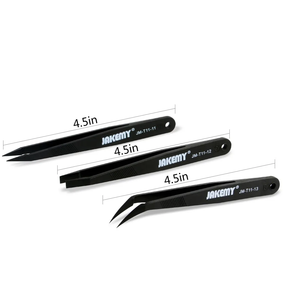 3Pcs Flat Pointed Curved Tweezers Set for iPhone Samsung Laptop PCB Repair Anti-static Tweezers Kit Heat Resistant
3Pcs Flat Pointed Curved Tweezers Set for iPhone Samsung Laptop PCB Repair Anti-static Tweezers Kit Heat Resistant