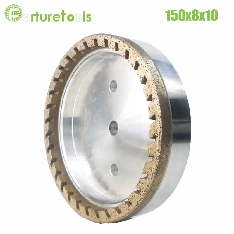 1pc half segment 2# diamond wheel for glass edger Dia150x8x10 hole 12/22/50 grit 150 180 China manufacturer forturetools BL009
1pc half segment 2# diamond wheel for glass edger Dia150x8x10 hole 12/22/50 grit 150 180 China manufacturer forturetools BL009