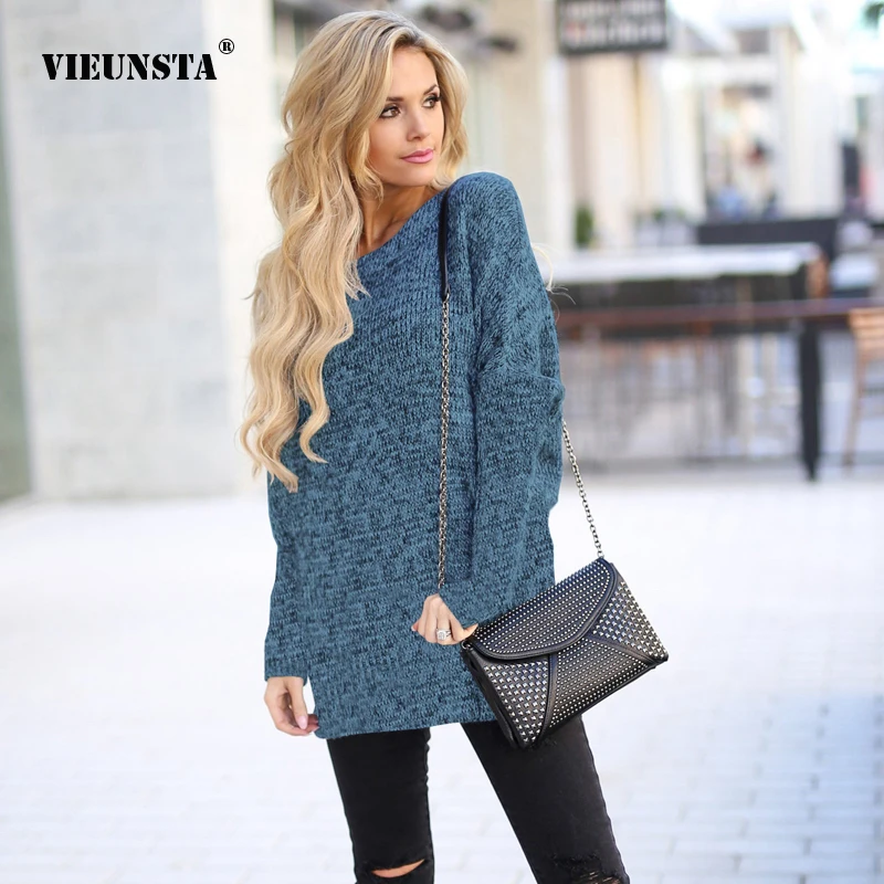 VIEUNSTA Autumn Winter O-Neck Knitted Sweater Women Solid Batwing Sleeve Pullovers Casual Solid Loose Plus size XXL Sweater Tops
VIEUNSTA Autumn Winter O-Neck Knitted Sweater Women Solid Batwing Sleeve Pullovers Casual Solid Loose Plus size XXL Sweater Tops