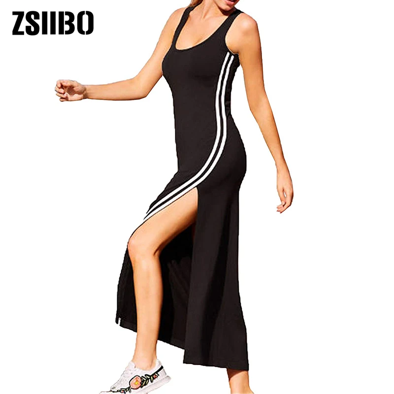 ZSIIBO Woman Summer Dress Beachwear Long Dress White Side Striped Splicing Maxi Party Dresses Round Neck Sleeveless Mini Dress
ZSIIBO Woman Summer Dress Beachwear Long Dress White Side Striped Splicing Maxi Party Dresses Round Neck Sleeveless Mini Dress