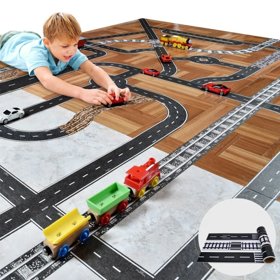 Трек игрушки для детей играйте в автомобильные игры сделай сам дорожный рельс
