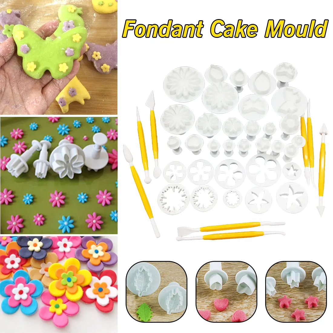 37pcs Sugarcraft Cake Decorating Tools Fondant Plunger Cutters Tools Cookie Biscuit 12 Styles Cake Mold Flower Set Baking Tool
37pcs Sugarcraft Cake Decorating Tools Fondant Plunger Cutters Tools Cookie Biscuit 12 Styles Cake Mold Flower Set Baking Tool