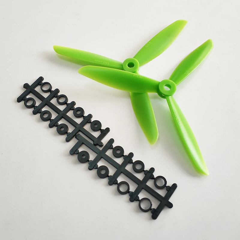 6045 3-Blade Propeller 6*4.5*3 Prop Green Props CW CCW For QAV250 Multicopter | Игрушки и хобби