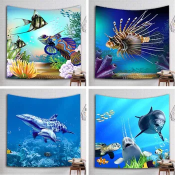 Tropical Fish Printed Tapestry Dolphin Whale Wall Hanging Gobelin Rug Bedroom Curtain Decor Mural Travel Mattres Beach Blanket
Tropical Fish Printed Tapestry Dolphin Whale Wall Hanging Gobelin Rug Bedroom Curtain Decor Mural Travel Mattres Beach Blanket
