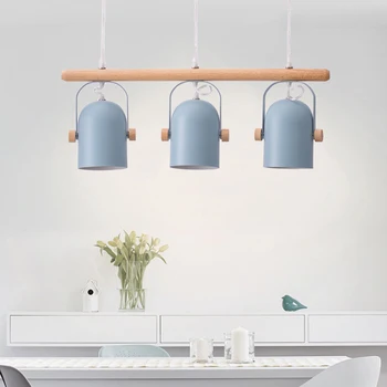 Nordic chandelier Modern wooden dining room lamp Macaron iron LED pendant lamp Modern Kitchen Restaurant Light Ceiling Fixtures
Nordic chandelier Modern wooden dining room lamp Macaron iron LED pendant lamp Modern Kitchen Restaurant Light Ceiling Fixtures