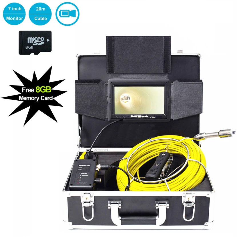 Factory Direct Supply 20M Fiberglass Cable Sewer Pipe Inspection Camera System for Industrial Endoscope With DVR Function
Factory Direct Supply 20M Fiberglass Cable Sewer Pipe Inspection Camera System for Industrial Endoscope With DVR Function