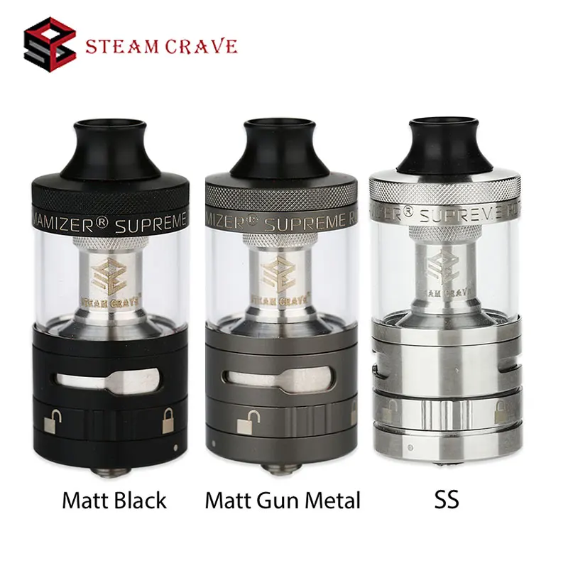 Original Steam Crave Aromamizer Supreme RDTA Tank Atomizer 5ml Top-fill Airflow Electronic Cigarette Tank Steam Crave atomizer
Original Steam Crave Aromamizer Supreme RDTA Tank Atomizer 5ml Top-fill Airflow Electronic Cigarette Tank Steam Crave atomizer