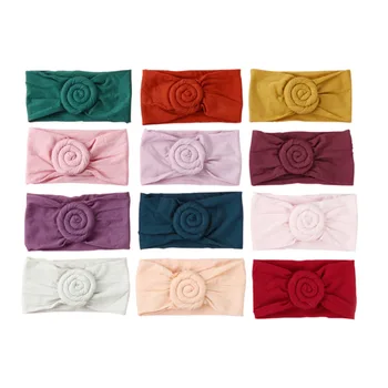 12pcs/lot Nylon Baby Headband Rotating Rose Flower Hair Bands Soft Newborn Baby Turban Hair Accessories 12 Colors JFNY037B
12pcs/lot Nylon Baby Headband Rotating Rose Flower Hair Bands Soft Newborn Baby Turban Hair Accessories 12 Colors JFNY037B