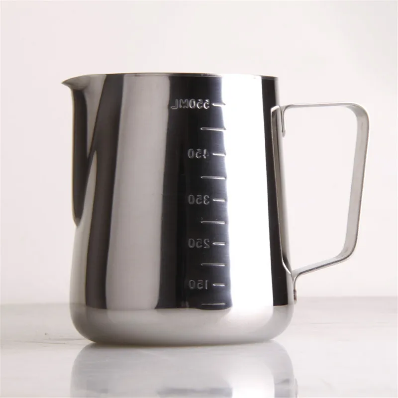 600ml Stainless Steel Espresso Coffee Pitcher Barista Kitchen Home Craft Scale Coffee Latte Milk Frothing Jug
600ml Stainless Steel Espresso Coffee Pitcher Barista Kitchen Home Craft Scale Coffee Latte Milk Frothing Jug