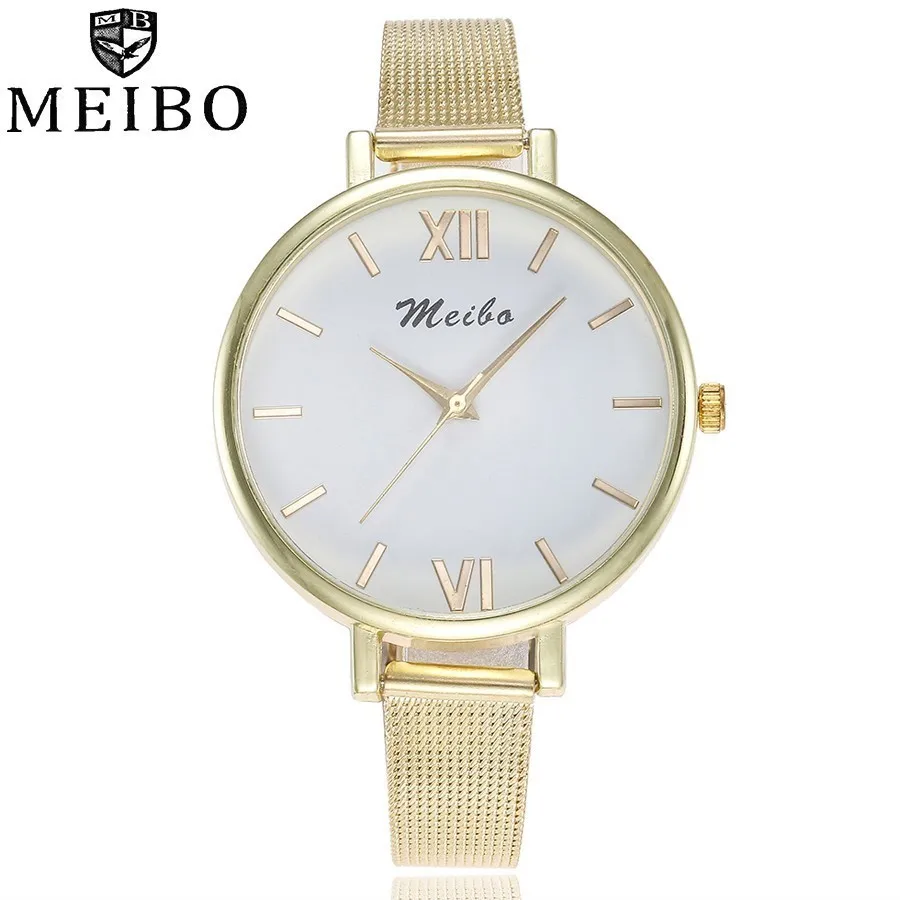 Hot Fashion Women Stainless Steel Roma Dial Watches Casual Ladies Quartz Dress Watches MEIBO Gift Clock Relogio Feminino
Hot Fashion Women Stainless Steel Roma Dial Watches Casual Ladies Quartz Dress Watches MEIBO Gift Clock Relogio Feminino