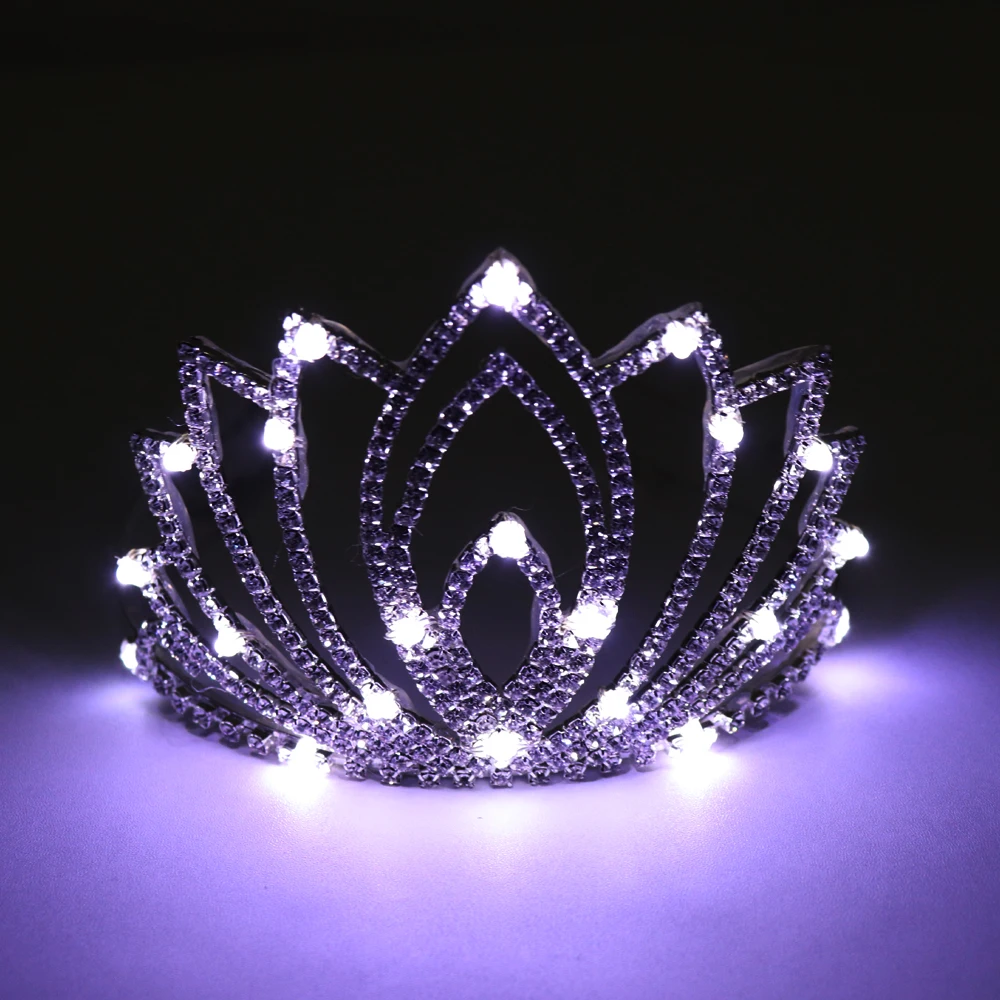 Big Baroque LED Tiara Women Crystal Floral Headdress Rhinestone Light Crowns Wedding Hair Accessories
Big Baroque LED Tiara Women Crystal Floral Headdress Rhinestone Light Crowns Wedding Hair Accessories