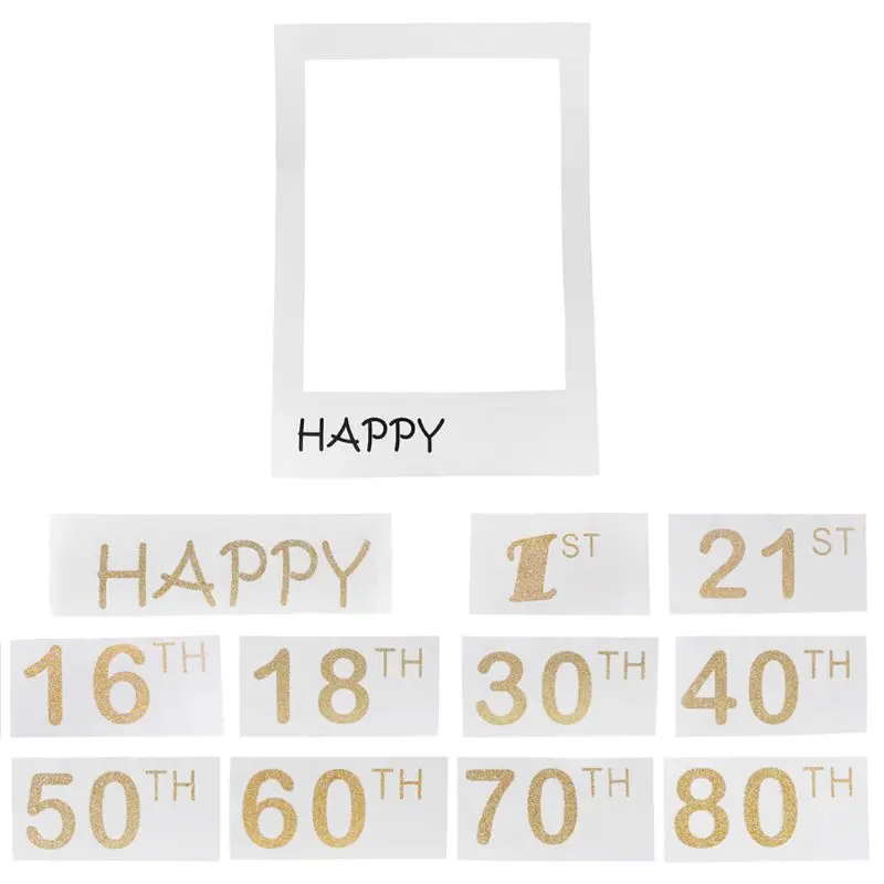 Paper Photo Booth Props Photo Frame 1st 16th 18th 21st 30th 40th 50th 60th 70th 80th Anniversary Birthday Decorations Party Gift
Paper Photo Booth Props Photo Frame 1st 16th 18th 21st 30th 40th 50th 60th 70th 80th Anniversary Birthday Decorations Party Gift