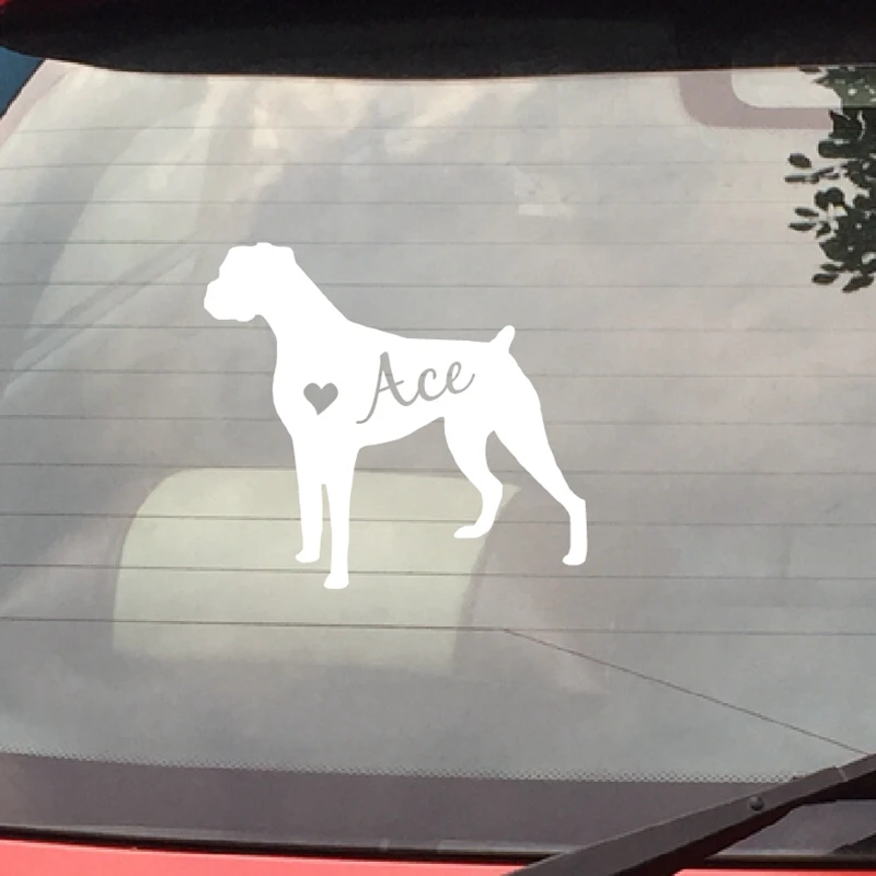Personalized Dog Boxer Art Decal Car Window Decor , Custom Pet Dog Name Boxer Vinyl Sticker For Car Laptop Decoration
Personalized Dog Boxer Art Decal Car Window Decor , Custom Pet Dog Name Boxer Vinyl Sticker For Car Laptop Decoration