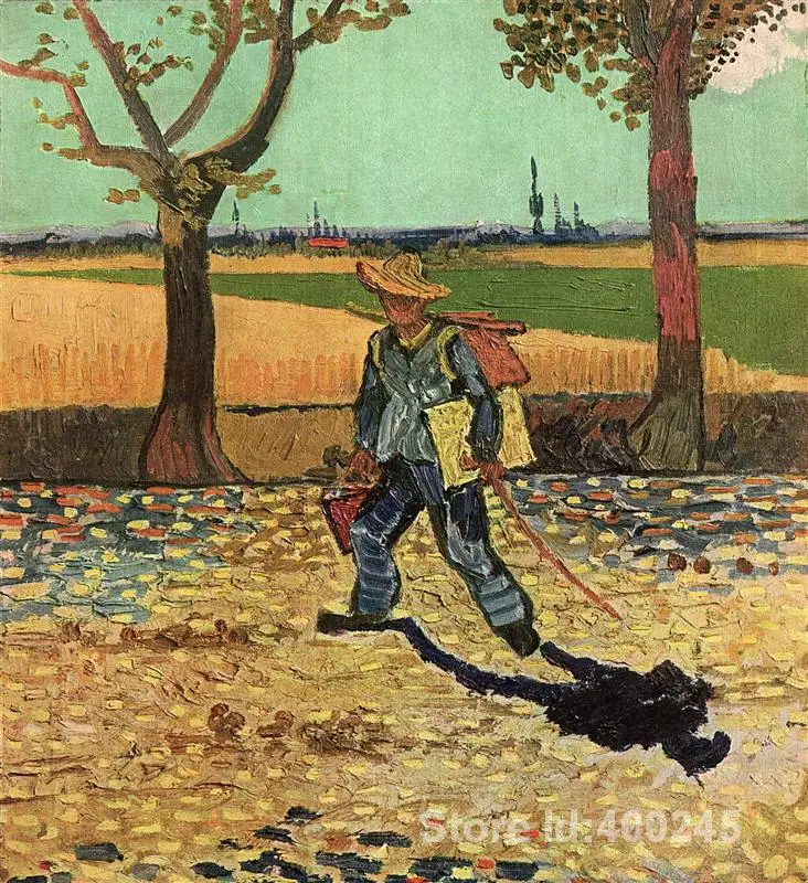 Famous Oil painting Selfportrait on the Road to Tarascon Vincent Van Gogh reproductions Canvas Art High quality Hand painted
Famous Oil painting Selfportrait on the Road to Tarascon Vincent Van Gogh reproductions Canvas Art High quality Hand painted