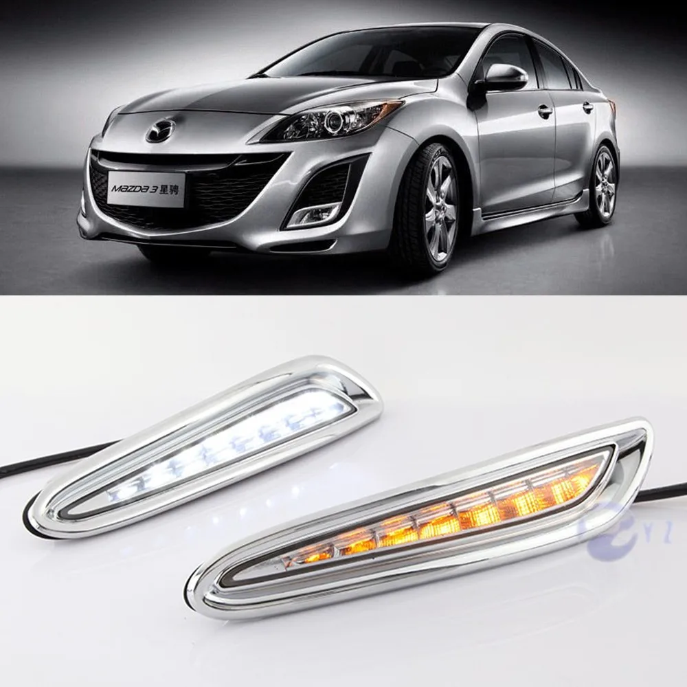 CSCSNL 1 set For Mazda3 Mazda 3 2010 2011 202 2013 LED DRL Daytime Running Lights fog Lamp cover with turn signal car styling
CSCSNL 1 set For Mazda3 Mazda 3 2010 2011 202 2013 LED DRL Daytime Running Lights fog Lamp cover with turn signal car styling