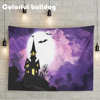 Horror Halloween Tapestry Dilapidated Castle Moon Pumpkin Cartoon Landscape Wall Blanket Witch Monster Decoration Room Tapestry
Horror Halloween Tapestry Dilapidated Castle Moon Pumpkin Cartoon Landscape Wall Blanket Witch Monster Decoration Room Tapestry