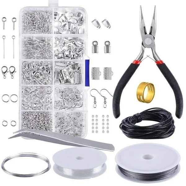 1Set DIY Jewelry Findings Set Jewelry Beading Making and Repair Tools Kit Pliers Beads Wire Starter Tool Seedbeads
1Set DIY Jewelry Findings Set Jewelry Beading Making and Repair Tools Kit Pliers Beads Wire Starter Tool Seedbeads