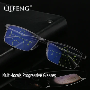 QIFENG Multi-focus Progressive Reading Glasses Men Prescription Presbyopic Diopter Eyeglasses Male +1.0+1.5+2.0+2.5+3.0 QF220
QIFENG Multi-focus Progressive Reading Glasses Men Prescription Presbyopic Diopter Eyeglasses Male +1.0+1.5+2.0+2.5+3.0 QF220